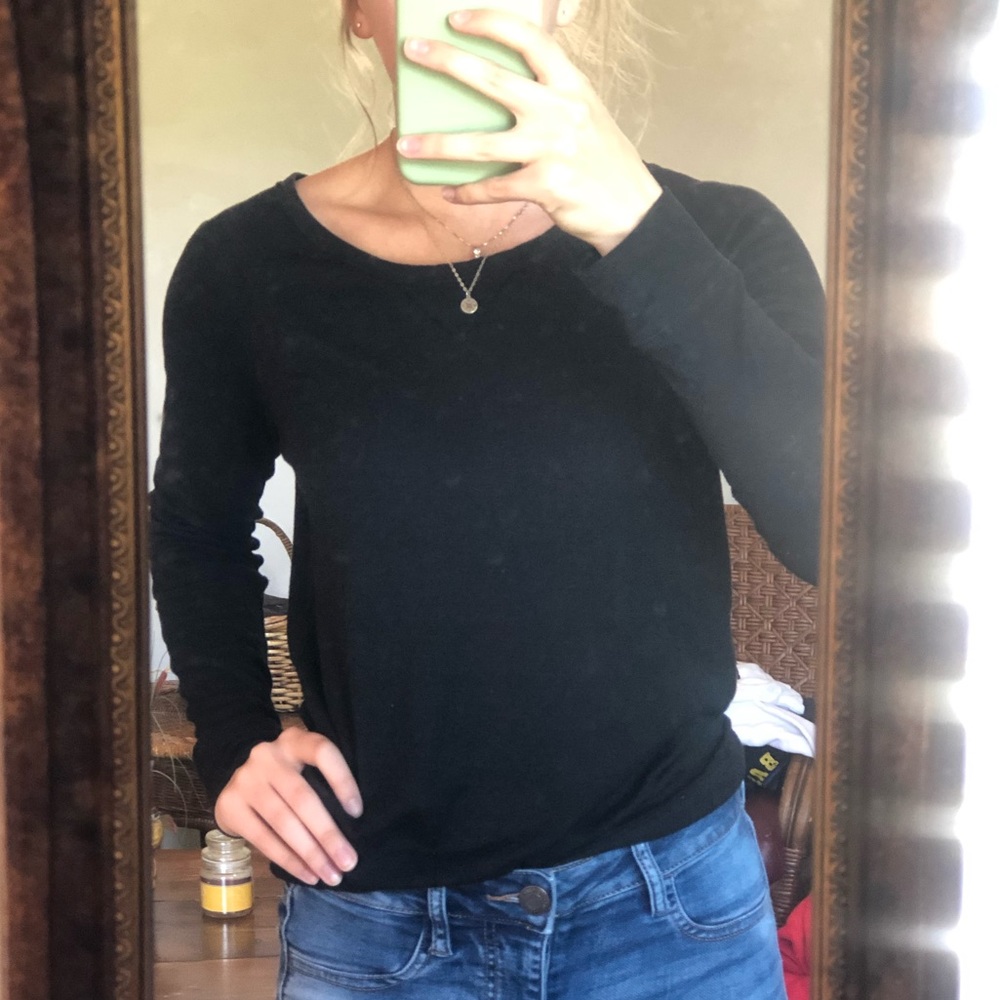 Plain Black Long Sleeve Shirt